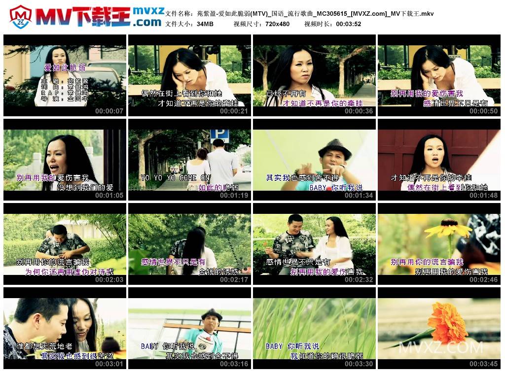 苑紫盈-爱如此脆弱(MTV)_国语_流行歌曲_MC305615